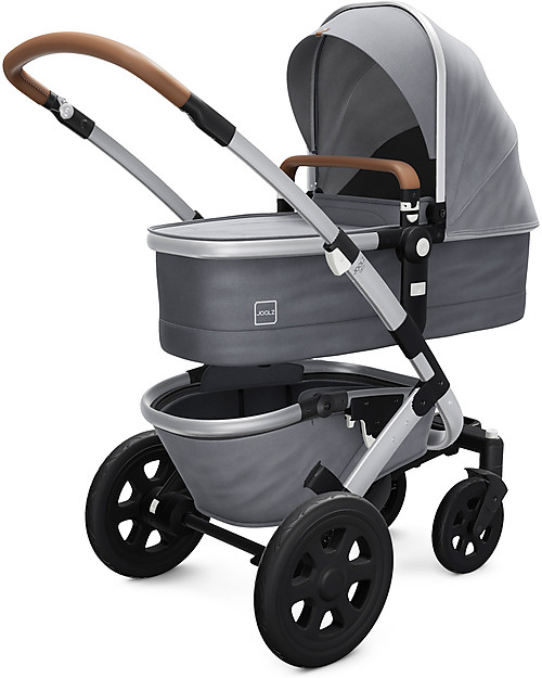 Joolz Geo Complete Set Pushchair Pram Radiant Grey Mono Duo unisex bambini