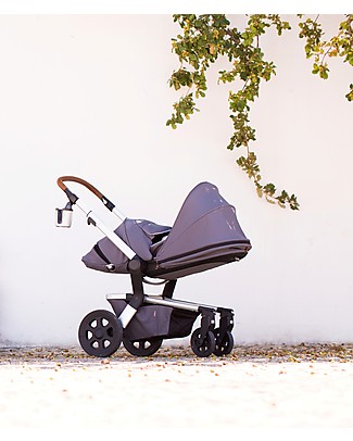 Joolz Hub Earth Light Pram, Hippo Grey Pram Systems
