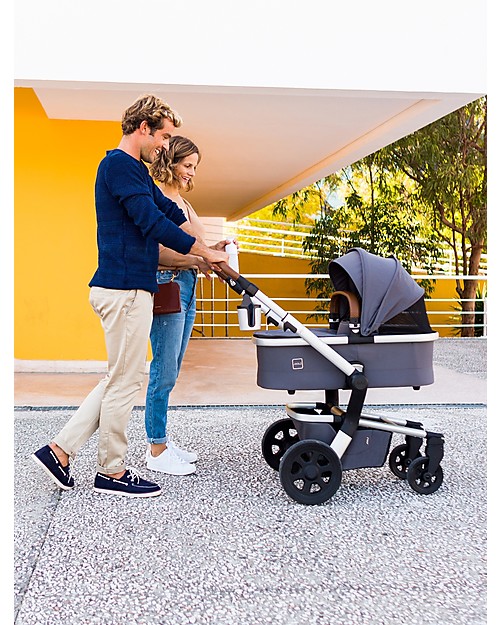 Joolz Hub Earth Pram Hippo Grey Ergonomic and Spacious unisex bambini