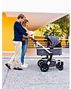 Joolz Hub Earth Pram, Hippo Grey - Ergonomic and Spacious! Pram Systems