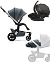 Joolz Hub Earth Trio: Stroller + Light Pram + Car Seat, Hippo Grey Trio and Duo Strollers
