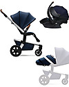 Joolz Hub Earth Trio: Stroller + Light Pram + Car Seat, Parrot Blue Trio and Duo Strollers