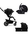 Joolz Hub Quadro Trio: Stroller + Pram + Car Seat, Black Trio and Duo Strollers