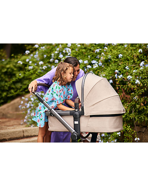Joolz Joolz Day+ Complete Set - Carrycot Frame and Seat - Timeless Taupe - up to 4 Years Trio and Duo Strollers