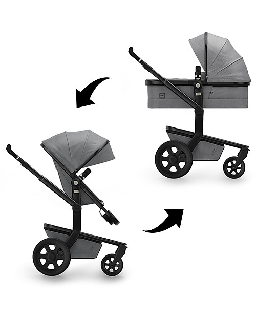 Joolz Joolz Day³ Studio, Graphite Grey - Pram + Pushchair Trio and Duo Strollers