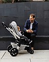 Joolz Joolz Hub PushChair with Chassis + Seat, Stunning Silver - Handy and Compact! Trio and Duo Strollers