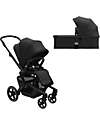 Joolz Joolz Hub+Stroller + Carry Cot - Brilliant Black - Sustainable Fabric! Trio and Duo Strollers
