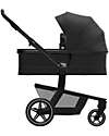 Joolz Joolz Hub+Stroller + Carry Cot - Brilliant Black - Sustainable Fabric! Trio and Duo Strollers