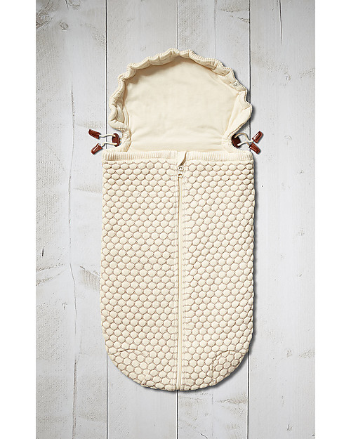 Joolz Summer Sleeping Bag Honeycomb - Nest Off White - 100% Organic Cotton - 0/6 months Sleeping Bags