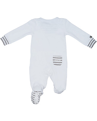 Juddlies Designs Essentials Babygrow with Non-Slip Feet - 100% Organic Cotton Pyjamas