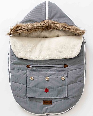 Juddlies Designs Infant Car Seat & Stroller Bag, Herringbone Grey Footmuffs