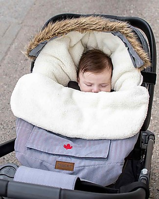 Juddlies Designs Infant Car Seat & Stroller Bag, Herringbone Grey Footmuffs