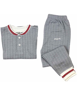 Juddlies Designs Long Sleeved Pyjiama 2 pieces, Driftwood, Cottage Collection - 100% Organic Cotton Pyjamas