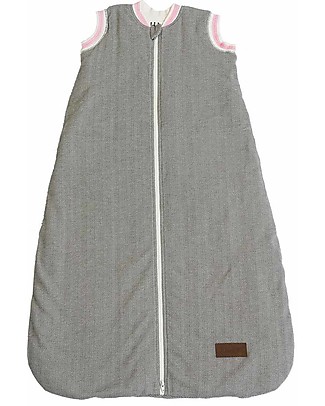 Juddlies Designs Sleeping Bag Cottage Collection, 2.5 Tog, Sand+Pink - 100% cotton Warm Sleeping Bags