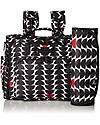 JuJuBe OUTLET JuJuBe Multi-Functional Convertible Diaper Backpack/Messenger Bag, Onyx Collection + stroller attachment - Black Widow - Showroom Sample Organize and Bags