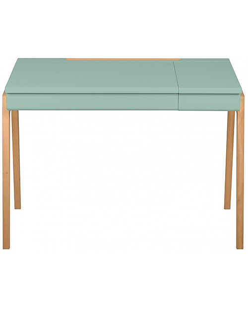 Jungle by Jungle My Great Pupitre, Wooden Desk - Bleached Oak/Celadon green - Ideal from 6 years! Desks