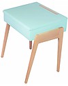 Jungle by Jungle My Little Pupitre, Wooden Children Desk - Bleached Oak/Mint - Ideal from 3 to 6 years! Desks