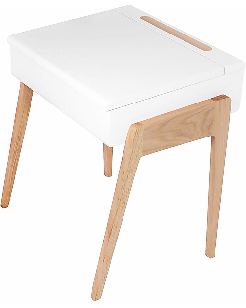 Jungle by Jungle My Little Pupitre, Wooden Children Desk - Bleached Oak/White - Ideal from 3 to 6 years! Desks