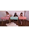 Jungle by Jungle My Little Pupitre, Wooden Children Desk - Walnut/Old Pink - Ideal from 3 to 6 years! Desks