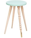 Jungle by Jungle Stool/Table My Lovely Ballerine - Mint - Beech and Brass - Height 47 cm - Diameter 30 cm Stools