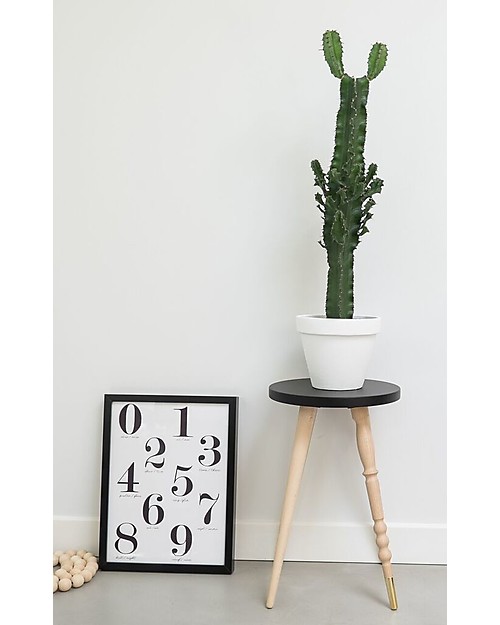 Jungle by Jungle Stool/Table My Lovely Ballerine - Mint - Beech and Brass - Height 47 cm - Diameter 30 cm Stools