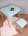 Jungle by Jungle Wooden Stool foMy Little Pupitre Children Desk - Bleached Oak/Mint - Ideal from 3 to 6 years! Stools