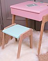 Jungle by Jungle Wooden Stool foMy Little Pupitre Children Desk - Bleached Oak/Mint - Ideal from 3 to 6 years! Stools