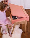Jungle by Jungle Wooden Stool foMy Little Pupitre Children Desk - Bleached Oak/Old Pink - Ideal from 3 to 6 years! Stools