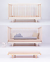 Kalon Studios Caravan Crib Pink - Converts to Junior Bed 0-6 Years Cots and Cotbeds