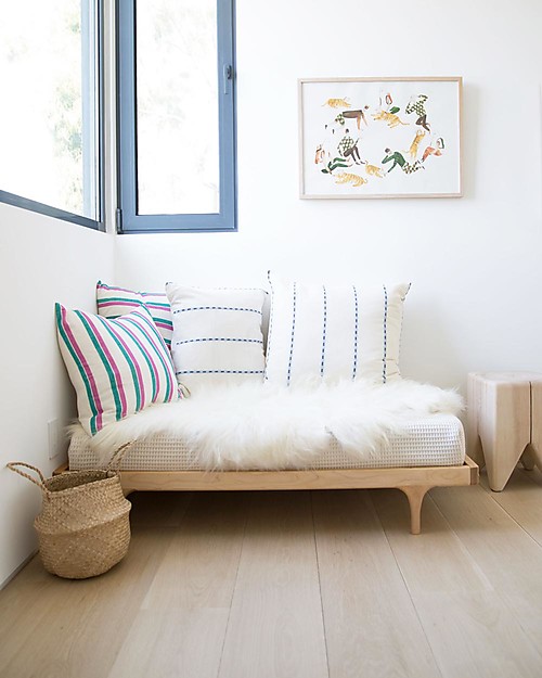 Kalon Studios Caravan Crib Raw Maple Wood - Converts to Junior Bed 0-6 Years Cots and Cotbeds