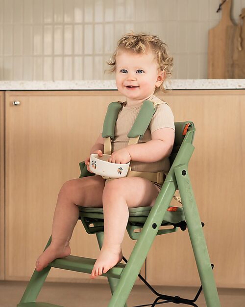 KAOS KLAPP 5-Point Belt Set + Cushion for Convertible Chair - Green Accessories for High Chairs