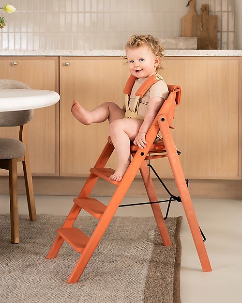 KAOS KLAPP 5-Point Belt Set + Cushion for Convertible Chair - Terracotta Accessories for High Chairs