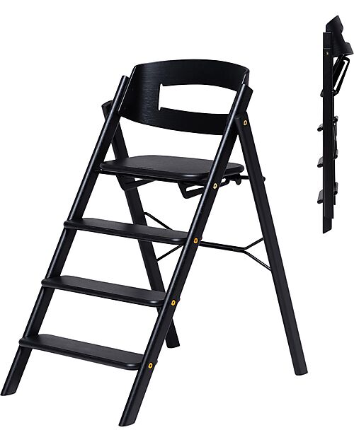 KAOS KLAPP High Chair - Black - Oak Wood High Chairs