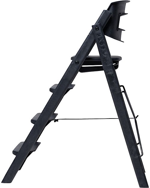 KAOS KLAPP High Chair - Charcoal Black - Foldable Space-Saving - 100% Recycled Materials High Chairs