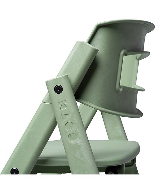 KAOS KLAPP High Chair - Mineral Green - Foldable Space-Saving - 100% Recycled Materials High Chairs