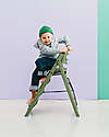 KAOS KLAPP High Chair - Mineral Green - Foldable Space-Saving - 100% Recycled Materials High Chairs