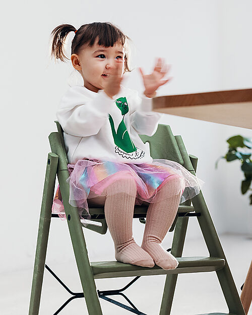 KAOS KLAPP High Chair - Mineral Green - Foldable Space-Saving - 100% Recycled Materials High Chairs