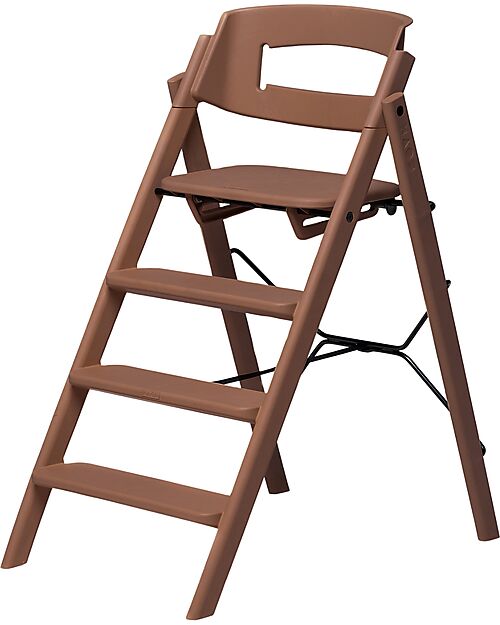 KAOS KLAPP High Chair - Moka Brown - Foldable Space-Saving - 100% Recycled Materials High Chairs
