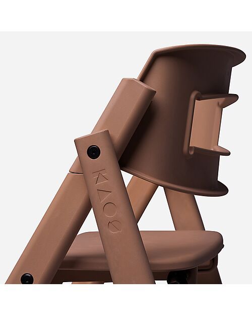 KAOS KLAPP High Chair - Moka Brown - Foldable Space-Saving - 100% Recycled Materials High Chairs