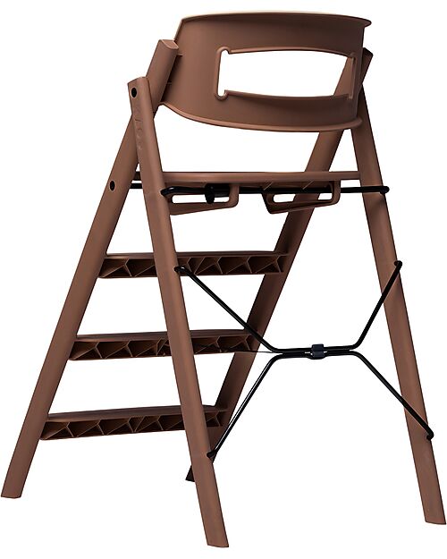 KAOS KLAPP High Chair - Moka Brown - Foldable Space-Saving - 100% Recycled Materials High Chairs