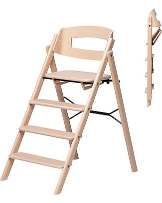 KAOS KLAPP High Chair - Natural - Foldable Space-Saving - Beech Wood High Chairs