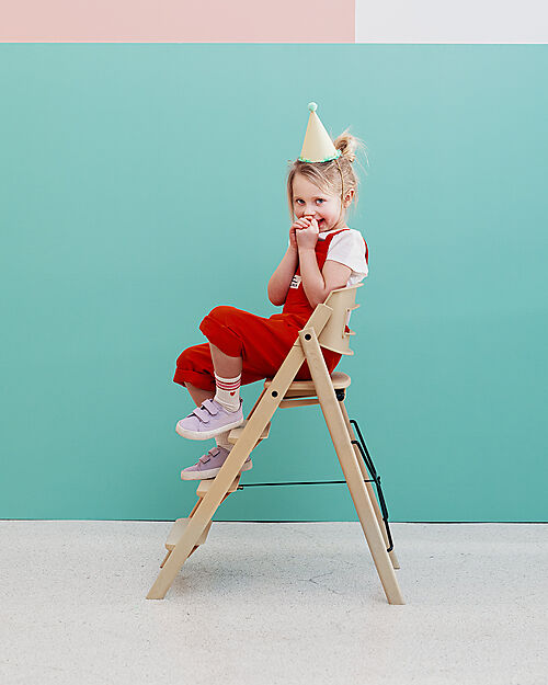 KAOS KLAPP High Chair - Natural - Foldable Space-Saving - Beech Wood High Chairs