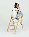 KAOS KLAPP High Chair - Natural - Foldable Space-Saving - Oak Wood High Chairs
