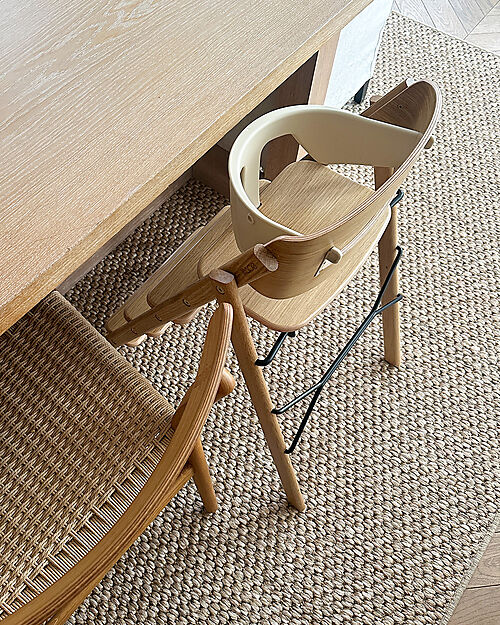 KAOS KLAPP High Chair - Natural - Foldable Space-Saving - Oak Wood High Chairs