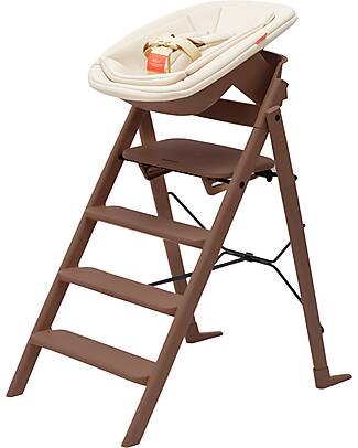 KAOS KLAPP High Chair + Newborn Set - Moka Brown - 100% Recycled Materials High Chairs