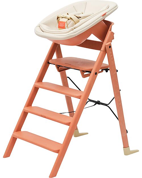 KAOS KLAPP High Chair + Newborn Set - Terracotta - 100% Recycled Materials High Chairs