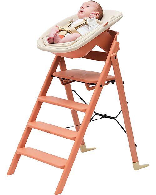 KAOS KLAPP High Chair + Newborn Set - Terracotta - 100% Recycled Materials High Chairs