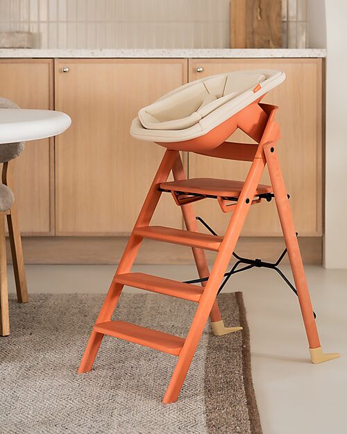 KAOS KLAPP High Chair + Newborn Set - Terracotta - 100% Recycled Materials High Chairs