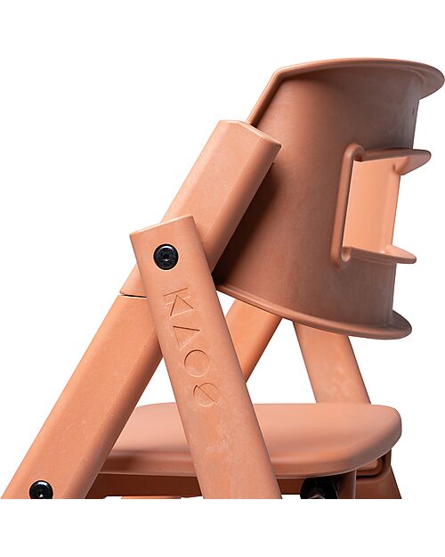 KAOS KLAPP High Chair - Terracotta Pink - Foldable Space-Saving - 100% Recycled Materials High Chairs