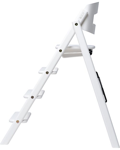 KAOS KLAPP High Chair - White - Foldable Space-Saving - Beech Wood High Chairs